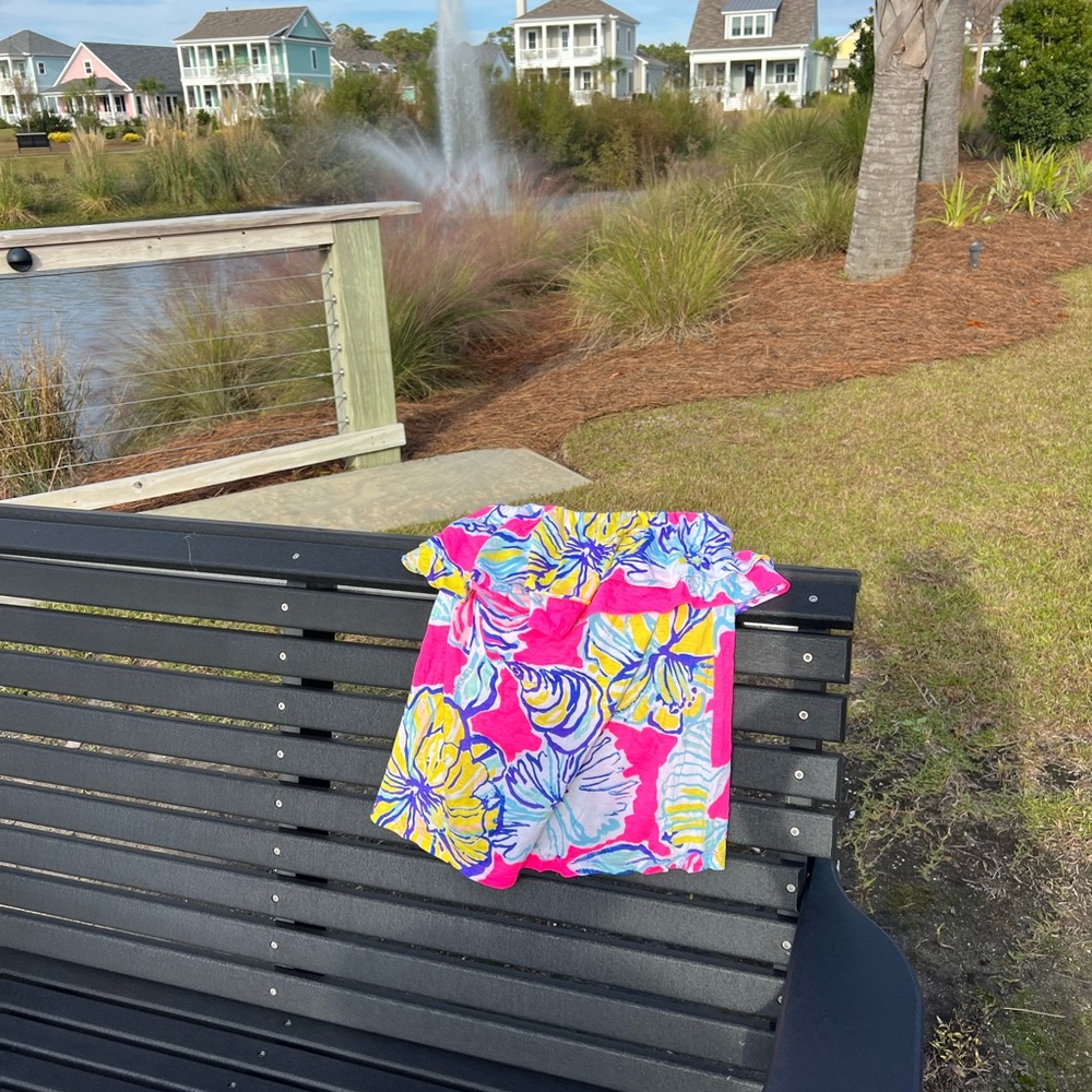 Lilly Pulitzer Strapless Ruffle Top - Picture 4 of 6